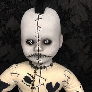 OOAK Creepy Odd 16“ Haunted Ghost Punk Gothic Voodoo Halloween Horror Art Doll